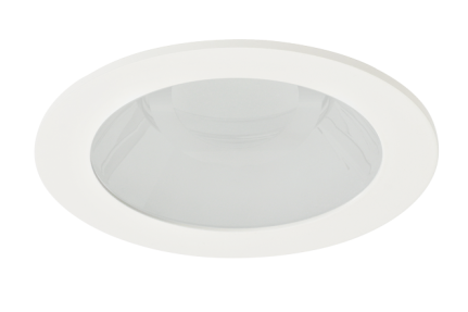 Elco Lighting ELK4112C 4" Round Adjustable Reflector with Frosted Lens, Chrome with White Trim