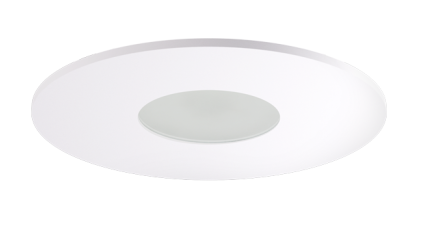 Elco Lighting ELK4125W Pex™ 4" Round Adjustable Pinhole with Frosted Lens, All White