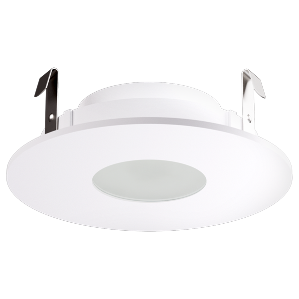 Elco Lighting ELK4125H 4″ Pex™ Adjustable Pinhole w/Frosted Lens – 25°-35° Tilt, 2″ Aperture, Twist-On Design, Damp Rated, Haze/White Trim (Koto™ Compatible)