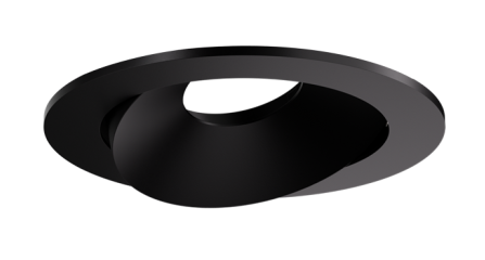 Elco Lighting ELK4179BB Pex™ 4" Round Directional Gimbal, All Black