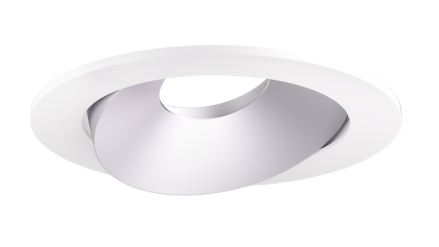 Elco Lighting ELK4179H Pex™ 4" Round Directional Gimbal, Haze with White Trim