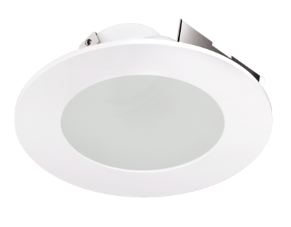 Elco Lighting ELK4349W 4" Universal Sloped Ceiling Koto™ Trim with Frosted Lens, All White