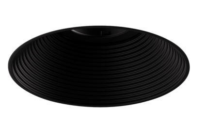 Elco Lighting ELK434B 4" Round Trimless Adjustable Baffle Trim, All Black