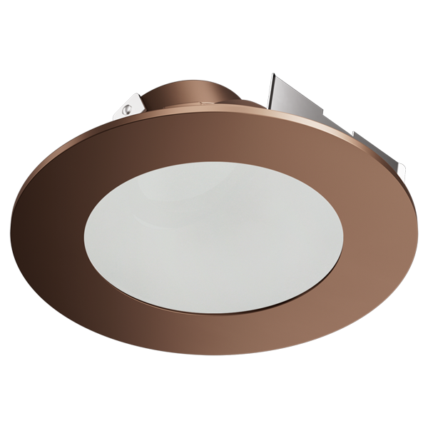 Elco Lighting ELK4349BZ 4″ Universal Sloped Ceiling Koto™ Trim with Frosted Glass - Finish: Bronze
