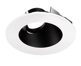 Elco Lighting ELK4357B 4″ Universal Sloped Ceiling Koto™ Trim, Black with White Trim