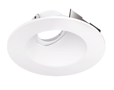 Elco Lighting ELK4357W 4" Universal Sloped Ceiling Koto™ Trim, All White