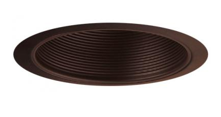 Elco Lighting ELM40BZ 6" Metal Stepped Baffle Trim, All Bronze