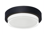 AFX Lighting ELMW09LAJUDBK Elm LED 9 inch Black Outdoor Flush Mount