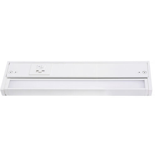AFX Lighting ELNU10WH 10-in 5W Elena Undercabinet Light, 285 lm, 120V, CCT Select, White Finish