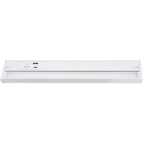 AFX Lighting ELNU14WH 14-in 8W Elena Undercabinet Light, 508 lm, 120V, CCT Select, White Finish