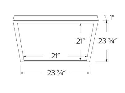 Elco Lighting ELSP2424CT5W 24"x24" Sky Panel™ with 5-CCT Switch, Lumens 4000 lm, Color Temperature 2700K, 3000K, 3500K, 4000K, 5000K, All White