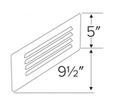 Elco Lighting ELST10W Step Replacement Louver Faceplate, All White