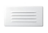 Elco Lighting ELST10W Step Replacement Louver Faceplate, All White