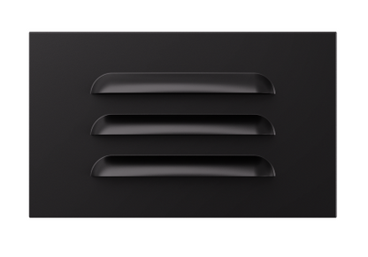 Elco Lighting ELST28CT3B Mini LED Angled Louver Step Light with 3-CCT Switch, Lumens 50 lm, Multi Color Temperature, All Black