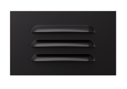 Elco Lighting ELST28CT3B Mini LED Angled Louver Step Light with 3-CCT Switch, Lumens 50 lm, Multi Color Temperature, All Black