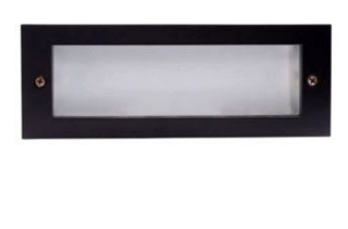 ELCO Lighting ELST34B Step Light, Die-Cast Construction, 13W PL Lamp, Open Lens Design