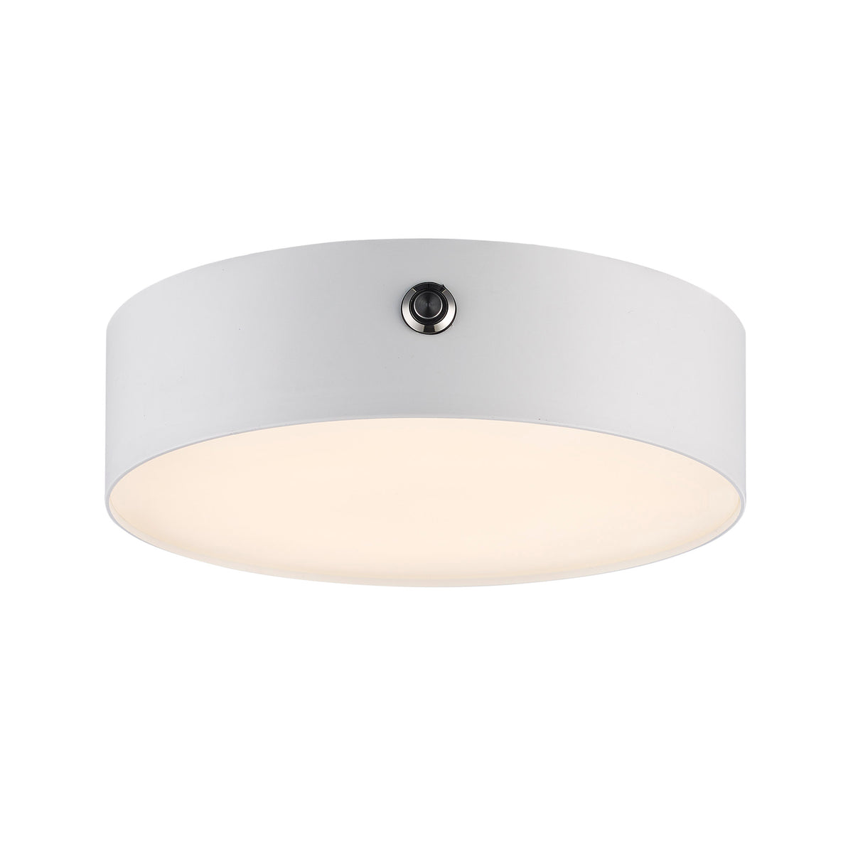 Trans Globe Lighting EM-LED-40047 WH Austen 7 inch white LED disc flush mount ceiling light