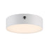 Trans Globe Lighting EM-LED-40047 WH Austen 7 inch white LED disc flush mount ceiling light