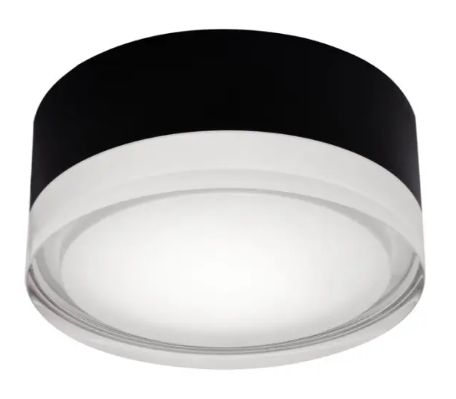 AFX Lighting EMAF06LAJD1BK Emma 6" LED Flush Mount, Wattage 15W, Multi-Color Temperature, Voltage 120V, Black