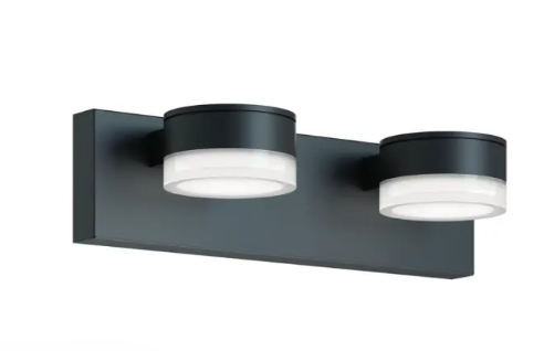 AFX Lighting EMAV1604LAJUDBK Emma 16" LED Vanity Light, Wattage 14W, Multi-Color Temperature, Voltage 120-277V, Black