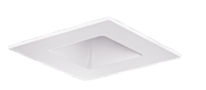 ELCO Lighting EMN1SQ18W 1 Inch Square Mini Trim Downlight White Finish