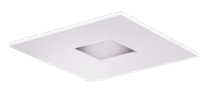 ELCO Lighting EMN1SQ27W 1 Inch Square Mini Trim Pinhole Adjustable White Finish