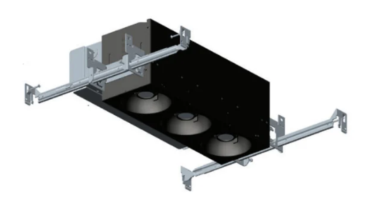 Visual Comfort Architectural EMOH13FLHN120ELVW Element EMOH 1x3 LED Multiples Open Flanged Housing, Wattage 51W, Dimming ELV, White Finish