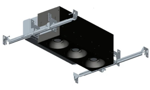 Visual Comfort Architectural EMTH13FLON120ELVB Element EMTH 1X3 Trimmed Flanged Non-IC Airtight Housing, Dimming ELV, Wattage 36W, Finish Black