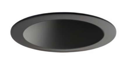Visual Comfort Architectural ENCL2RFW-930B-B Entra CL 2" Round Black Flanged Wall Wash LED Downlight W/ Black Reflector, CCT 3000K