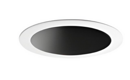 Visual Comfort Architectural ENCL2RFW-930B-W Entra CL 2" Round White Flanged Wall Wash LED Downlight W/ Black Reflector, CCT 3000K