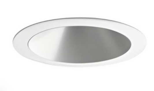 Visual Comfort Architectural ENCL2RFW-930S-W Entra CL 2" Round White Flanged Wall Wash LED Downlight W/ Nickel Reflector, CCT 3000K
