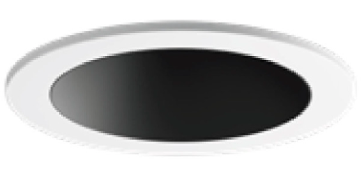 Visual Comfort Architectural ENCL2RRF-L12930WN-B-W Entra CL 2IN Round Flanged Trim / Remodel Housing, CCT 3000K, White Finish / Black Reflector