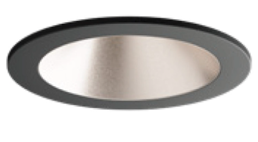 Visual Comfort Architectural ENCL2RRF-L12930DN-C-B Entra CL 2IN Fixed Round Flanged Trim / Remodel Housing, CCT 3000K, Black Finish W/ Champagne Reflector
