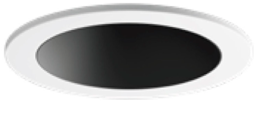 Visual Comfort Architectural ENCL2RRF-L12935DN-B-W Entra CL 2IN Fixed Round Flanged Trim / Remodel Housing, CCT 3500K, White Finish W/ Black Reflector