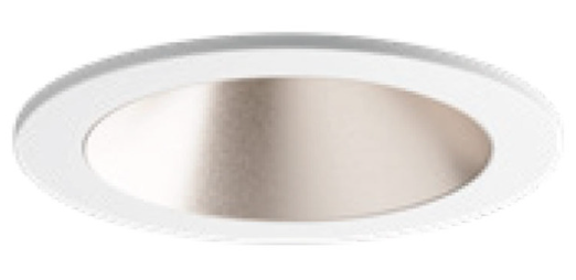 Visual Comfort Architectural ENCL2RRF-L12935DN-C-W Entra CL 2IN Fixed Round Flanged Trim / Remodel Housing, CCT 3500K, White Finish W/ Champagne