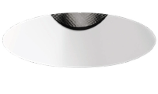 Visual Comfort Architectural ENCL2RRL-L12930AN-B Adjustable Entra CL 2IN Fixed Round Flanged Trim / Remodel Housing, CCT 3000K, Black Reflector