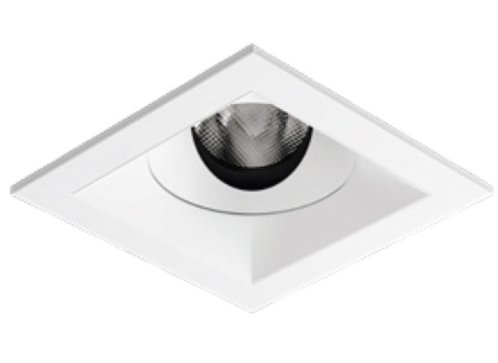 Visual Comfort Architectural ENCL2SRF-L08935AN-B-B Entra Adjustable CL 2IN Square Flanged Trim / Remodel Housing, CCT 3500K, Finish Black Reflector Black