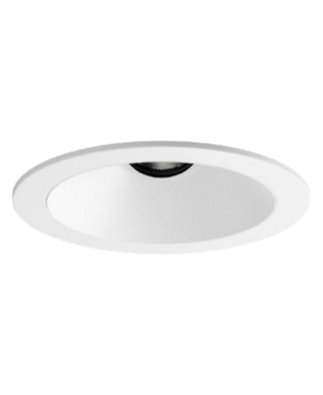 Visual Comfort Architectural ENCL3RFA-935C-W Entra CL 3" Round Flanged Adjustable Downlight – 15W – 3500K – 90+ CRI – Champagne Reflector – White Flanged Trim
