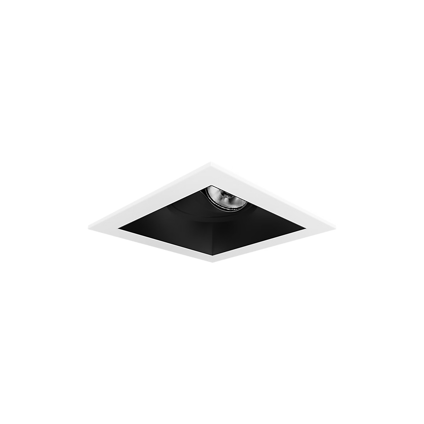 Visual Comfort Architectural ENCL3SRF-L12WD31AI-B-W Modern Entra CL 3" Round Remodel Flanged Light - CCT: WD (3000K-1800K) - 12W - Reflector Finish: Black - Trim Finish: White