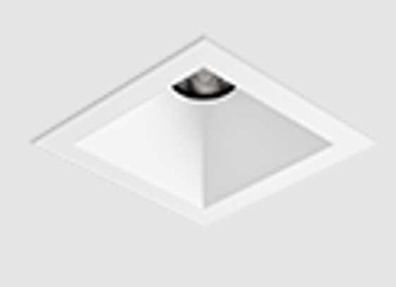 Visual Comfort Architectural ENCL3SFD-WD31C-B Entra CL 3" Square Flanged LED Downlight, Color Temperature Warm Dim, Champagne Reflector, Black Flange Finish