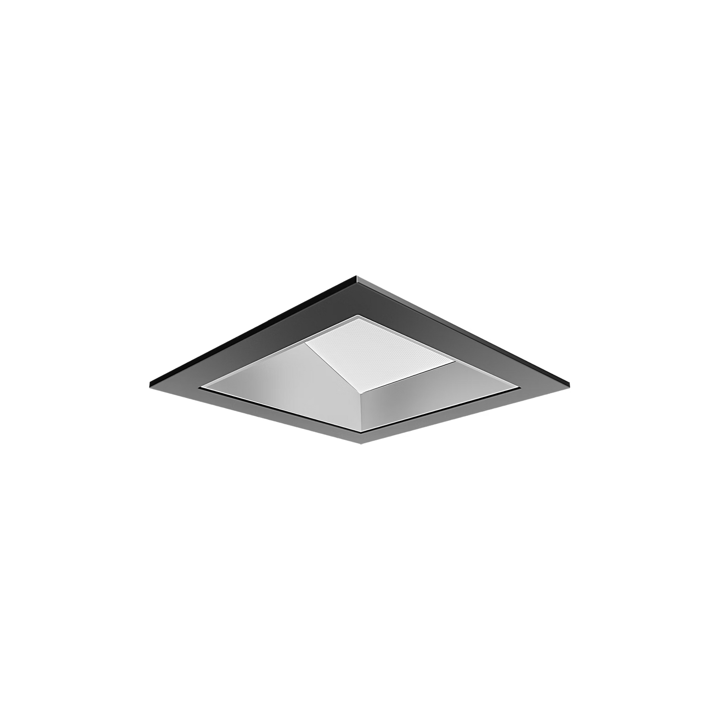 Visual Comfort Architectural ENCL3SRF-L12927WI-S-B Modern Entra CL 3" Square Remodel Flanged Light - CCT: 2700K - 12W - Reflector Finish: Nickel - Trim Finish: Black