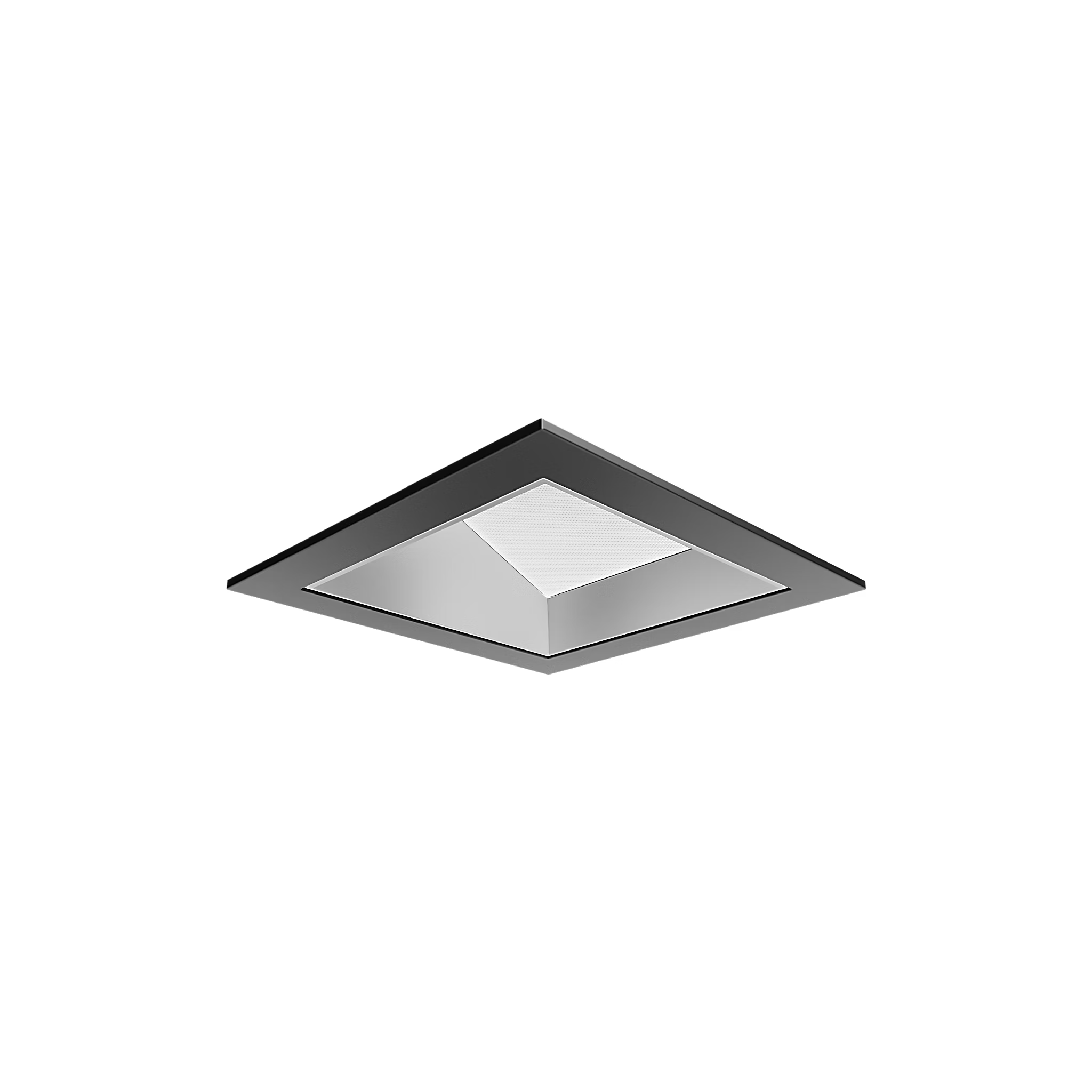 Visual Comfort Architectural ENCL3SRF-L12927WI-S-B Modern Entra CL 3" Square Remodel Flanged Light - CCT: 2700K - 12W - Reflector Finish: Nickel - Trim Finish: Black