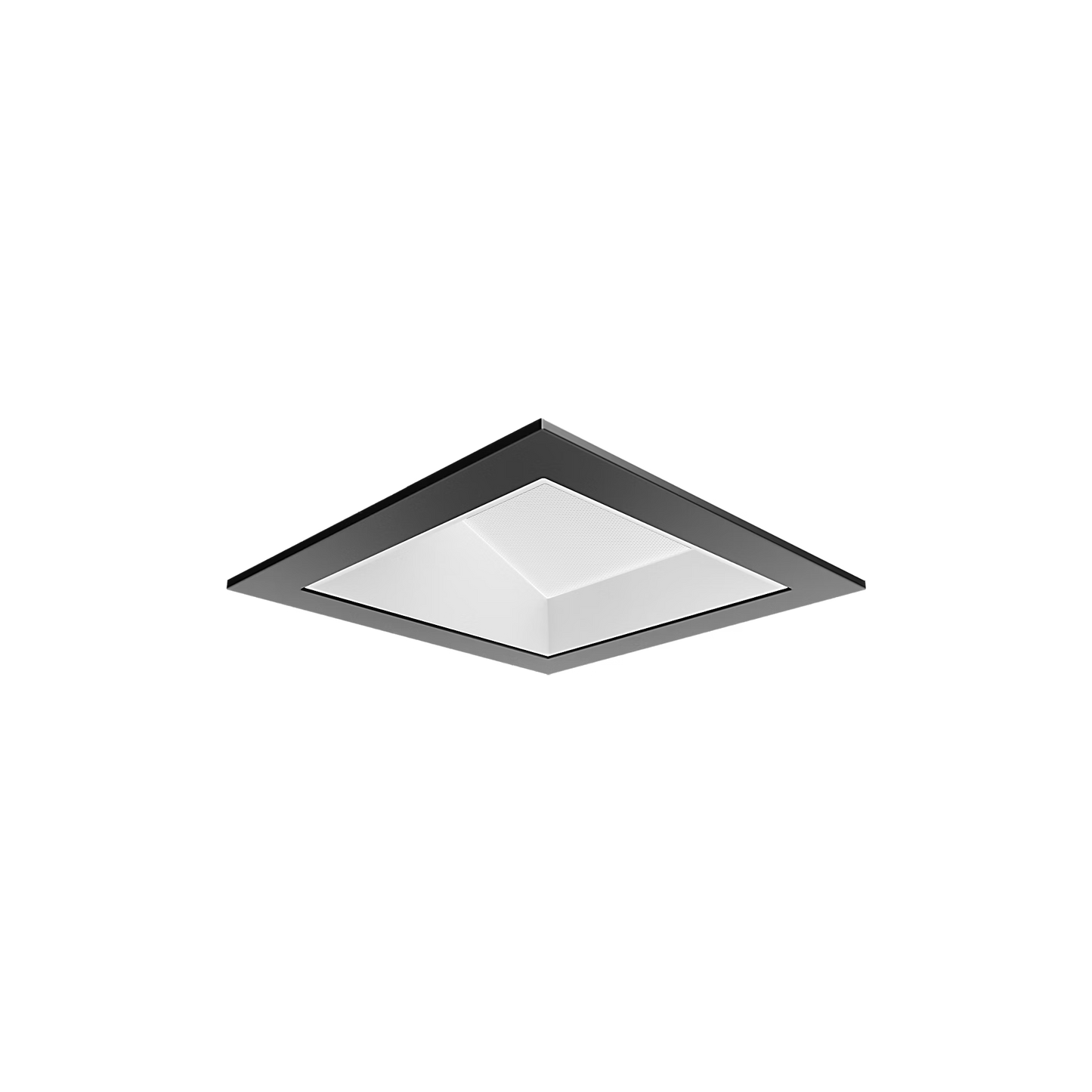 Visual Comfort Architectural ENCL3SRF-L12927WI-W-B Modern Entra CL 3" Square Remodel Flanged Light - CCT: 2700K - 12W - Reflector Finish: White - Trim Finish: Black