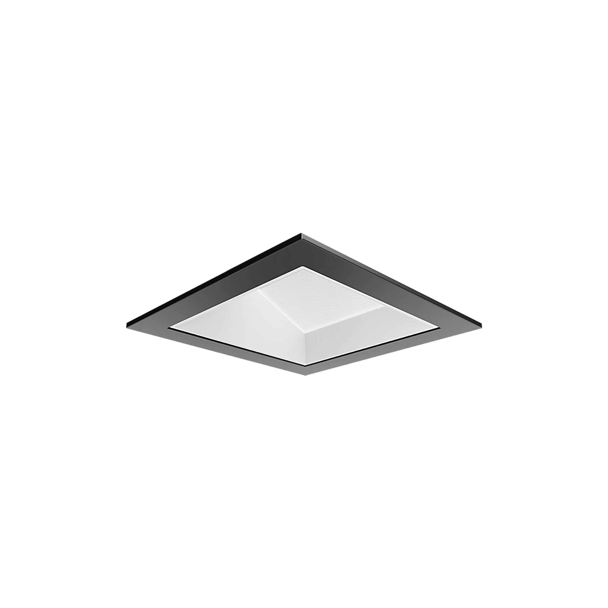 Visual Comfort Architectural ENCL3SRF-L12927WI-W-B Modern Entra CL 3" Square Remodel Flanged Light - CCT: 2700K - 12W - Reflector Finish: White - Trim Finish: Black