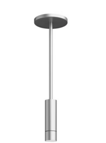 Visual Comfort Architectural ENCY2RP-L129WD6A-UNV-BA 2" 12W Adjustable LED Cylinder, Pendant Mount, Reflector Finish/Cylinder Finish:Black/Brushed Aluminum, Color Temperature: Warm Dim 3000K-1800k, Beam Spread: 60°