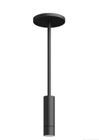Visual Comfort Architectural ENCY2RP-L129WD3A-UNV-BB 2" 12W Adjustable LED Cylinder, Pendant Mount, Reflector Finish/Cylinder Finish:Black/Black, Color Temperature: Warm Dim 3000K-1800k, Beam Spread: 30°