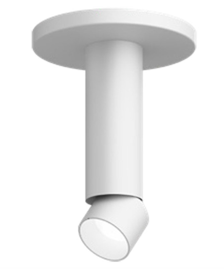 Visual Comfort Architectural ENCY2RS-L129276A-UNV-AW 2" 12W Adjustable LED Cylinder, Surface Mount, Reflector Finish/Cylinder Finish: Brushed Aluminum/White, Color Temperature: 2700K, Beam Spread: 60°