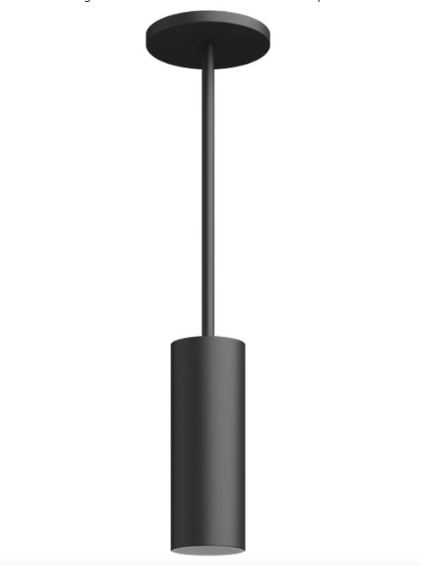 Visual Comfort Architectural ENCY3RP-L129276D-UNV-AB 3" 12W Fixed LED Cylinder, Pendant Mount, Reflector Finish/Cylinder Finish: Brushed Aluminum/Black, Color Temperature: 2700K, Beam Spread: 60°