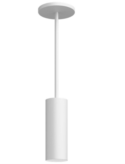 Visual Comfort Architectural ENCY3RP-L129272D-UNV-AW 3" 12W Fixed LED Cylinder, Pendant Mount, Reflector Finish/Cylinder Finish: Brushed Aluminum/White, Color Temperature: 2700K, Beam Spread: 25°
