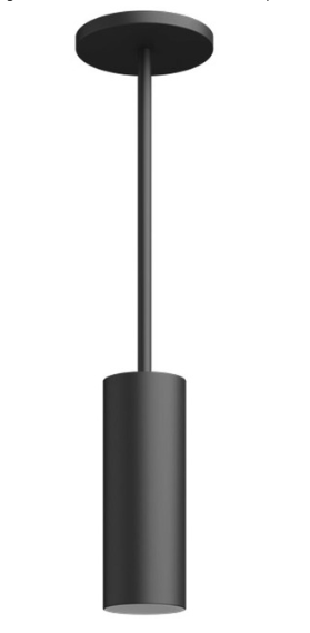 Visual Comfort Architectural ENCY3RP-L12927WW-UNV-WB Entra 3 Inch Wall Wash Cylinder Pendant Without Stem, CCT 2700K, Black Finish / White Color